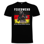 Feuerwehr Shirts Schwarz Kids<Retten - Löschen - Bergen - Schützen>