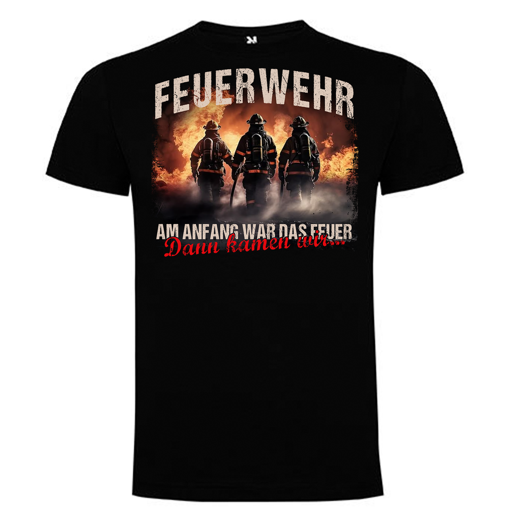 Feuerwehr Shirts Schwarz Kids<Am Anfang war das Feuer>
