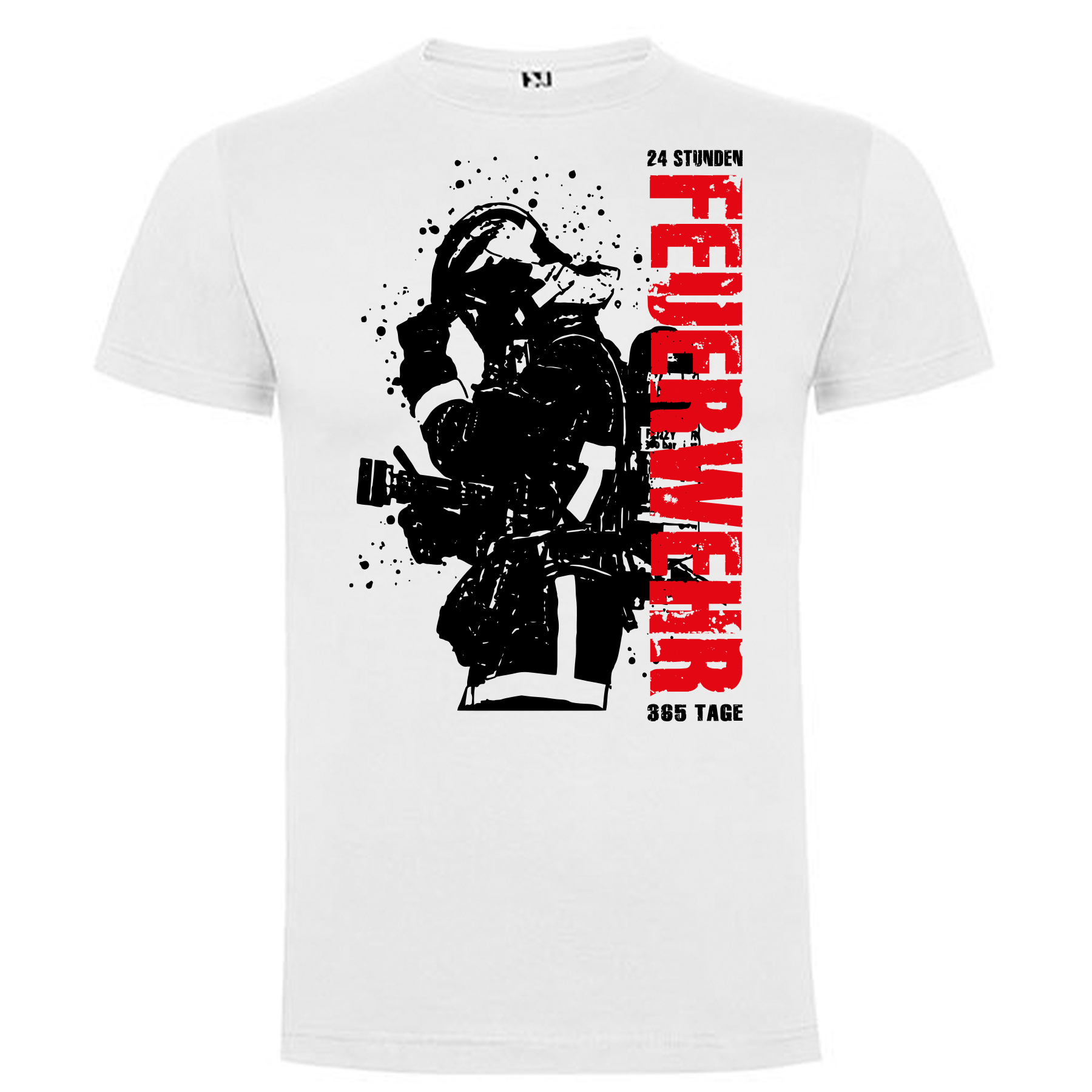 Feuerwehr Shirts Weiß Kids<24Stunden 365Tage Feuerwehr>