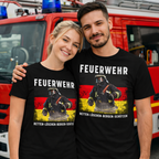 Feuerwehr Shirts Schwarz <Retten - Löschen - Bergen - Schützen>