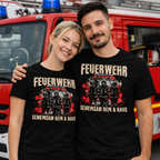 Feuerwehr Shirts Schwarz <GEMEINSAM REIN & RAUS>