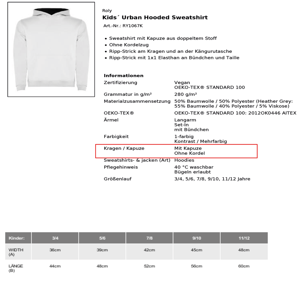 Feuerwehr Hoodie Weiß Kids<Am Anfang war das Feuer>