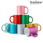 Glitzertasse mit Glitzerpartikeln, Sublistar®-Coating