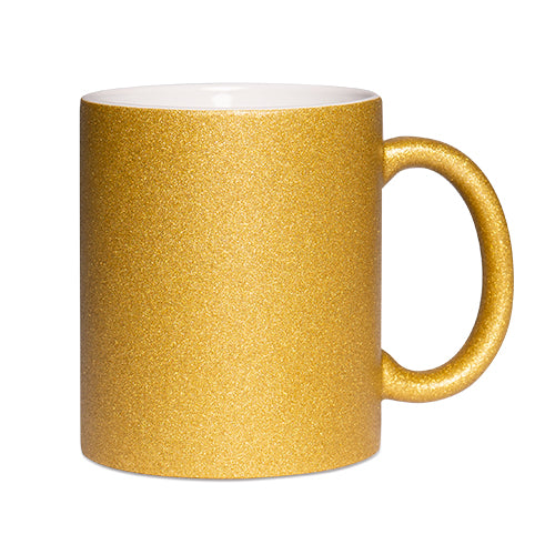 Glitzertasse mit Glitzerpartikeln, Sublistar®-Coating