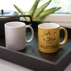 Glitzertasse mit Glitzerpartikeln, Sublistar®-Coating