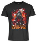 Feuerwehr Shirts schwarz Flames won´t Stop me
