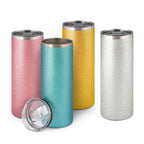 Edelstahl-Thermobecher mit Glitzerpartikeln 580 ml