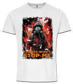 Feuerwehr Shirts Weiß Flames won´t Stop me
