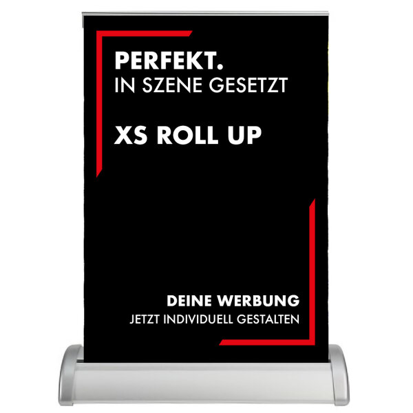 XS Roll-Up-Banner DIN A3 inkl. Druck