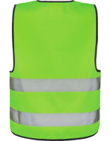 Kids´ Hi-Vis Safety Vest With Front Zipper Aalborg