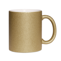 Glitzertasse mit Glitzerpartikeln, Sublistar®-Coating